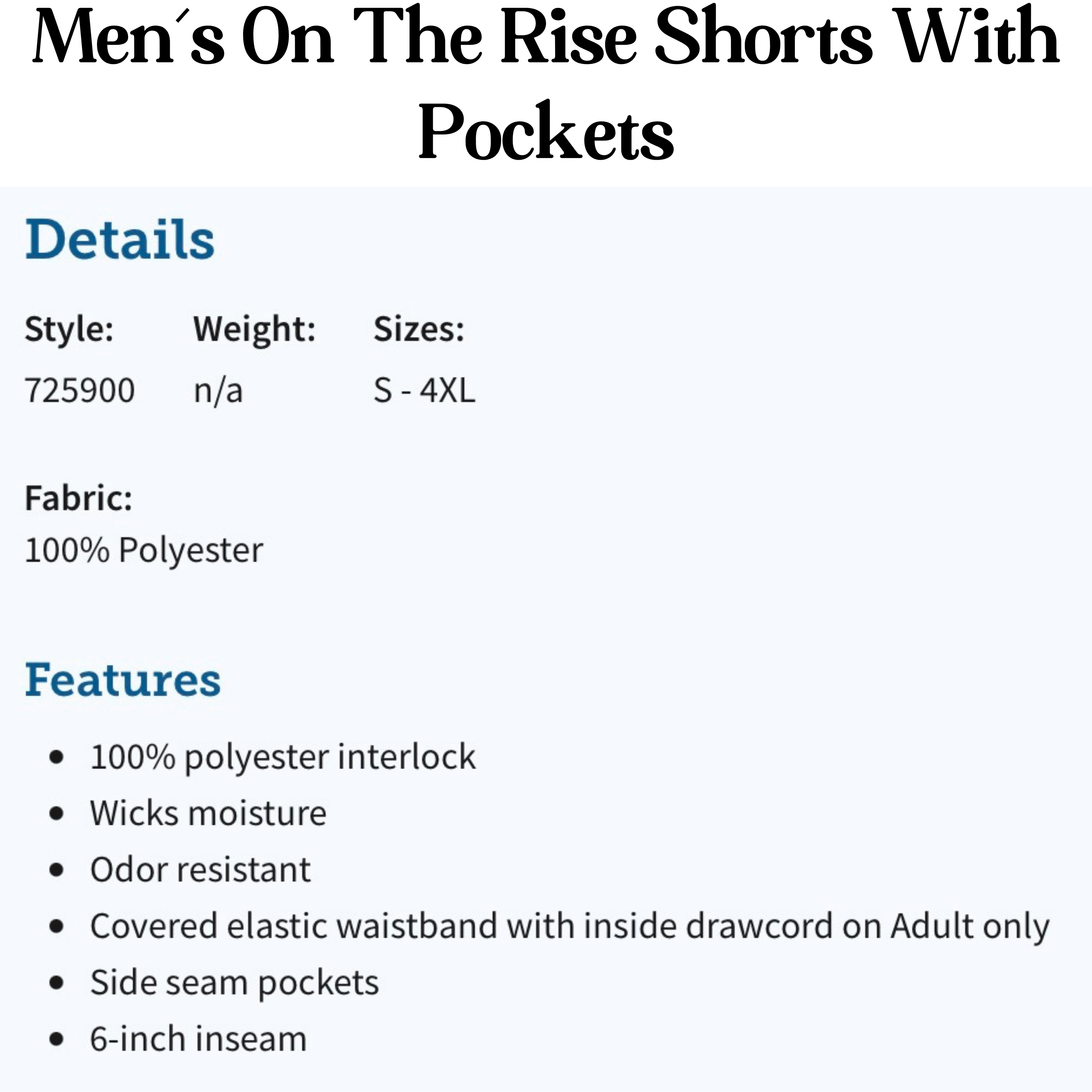 Men’s On The Rise Shorts (6”)