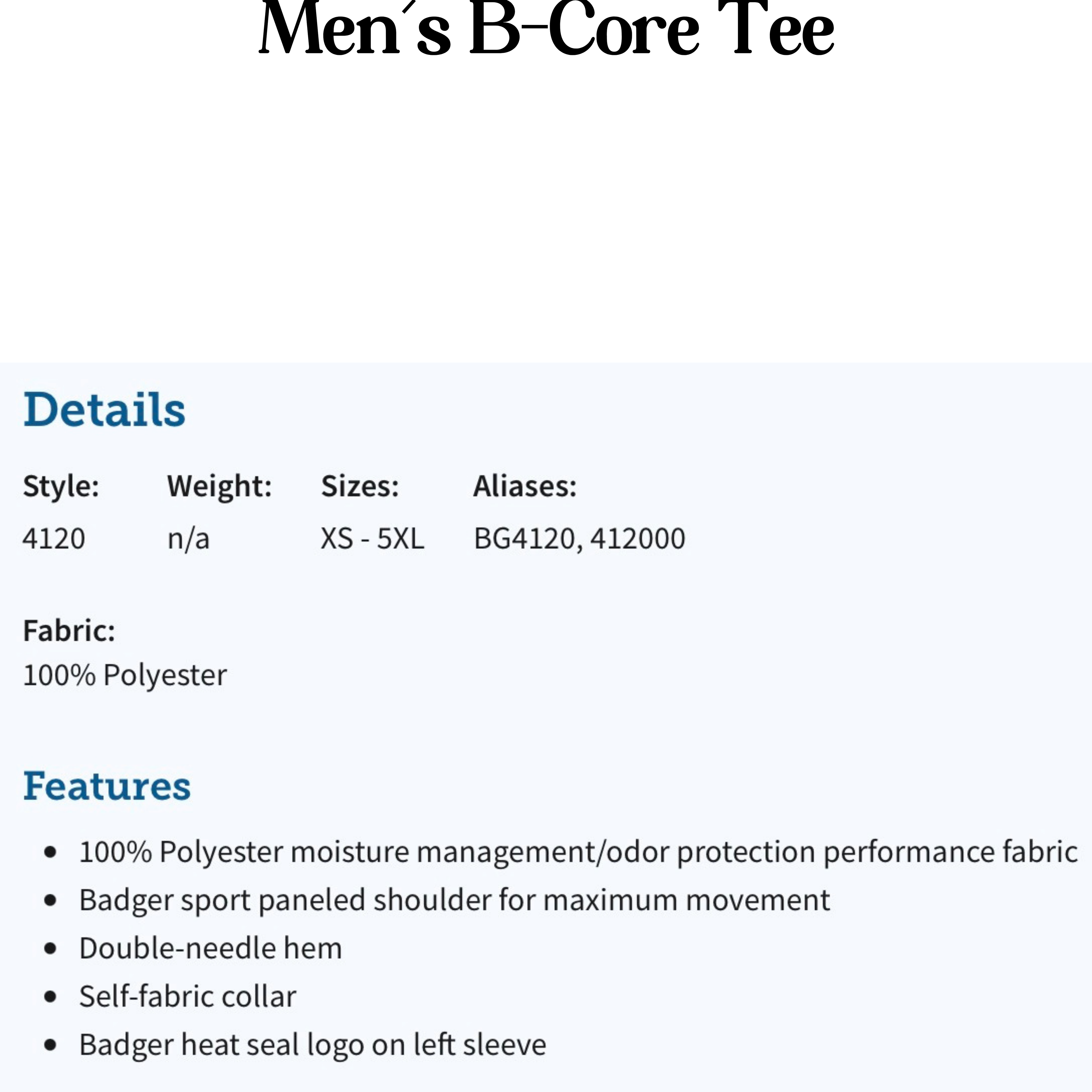 Men’s B-Core Tee