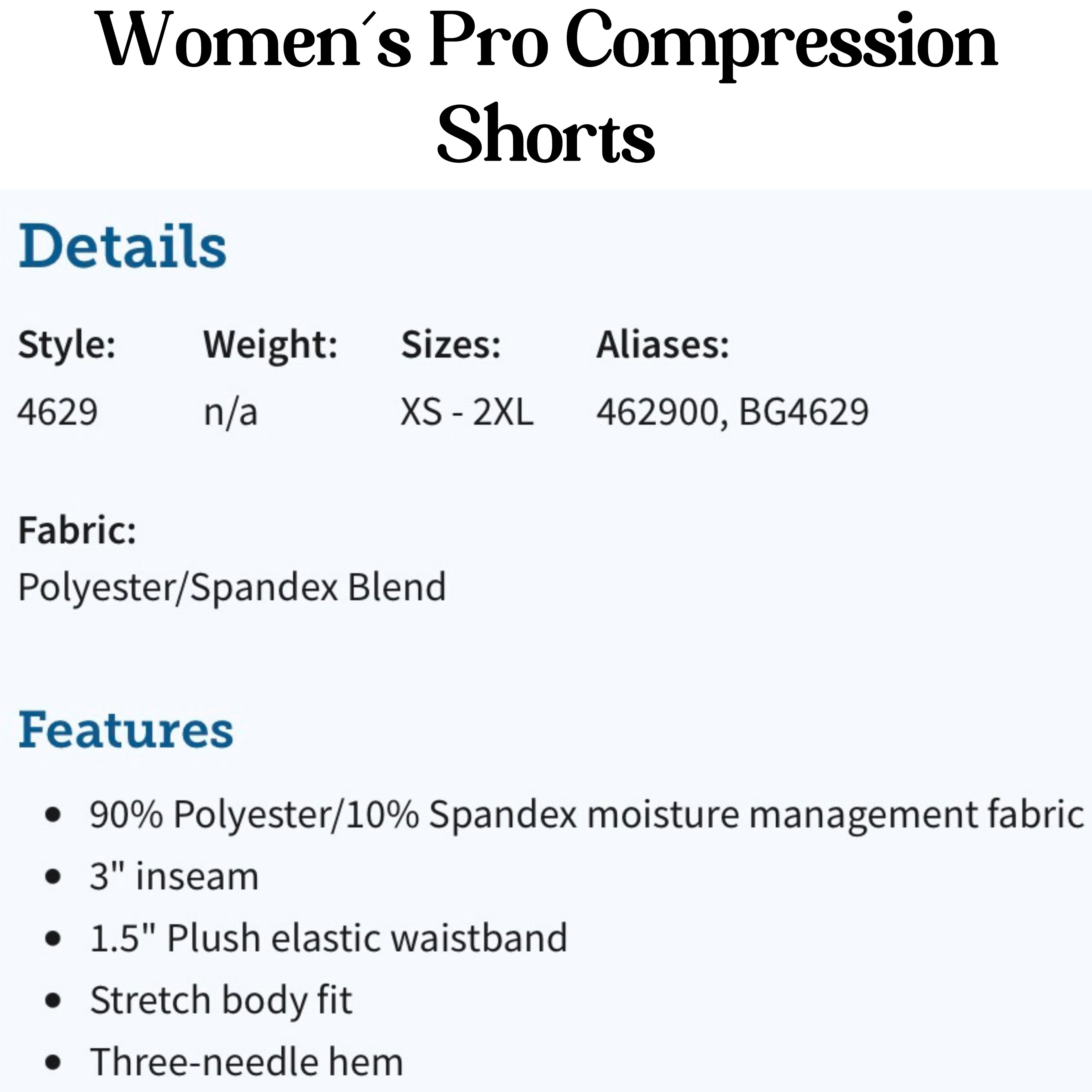 Women’s Compression Shorts