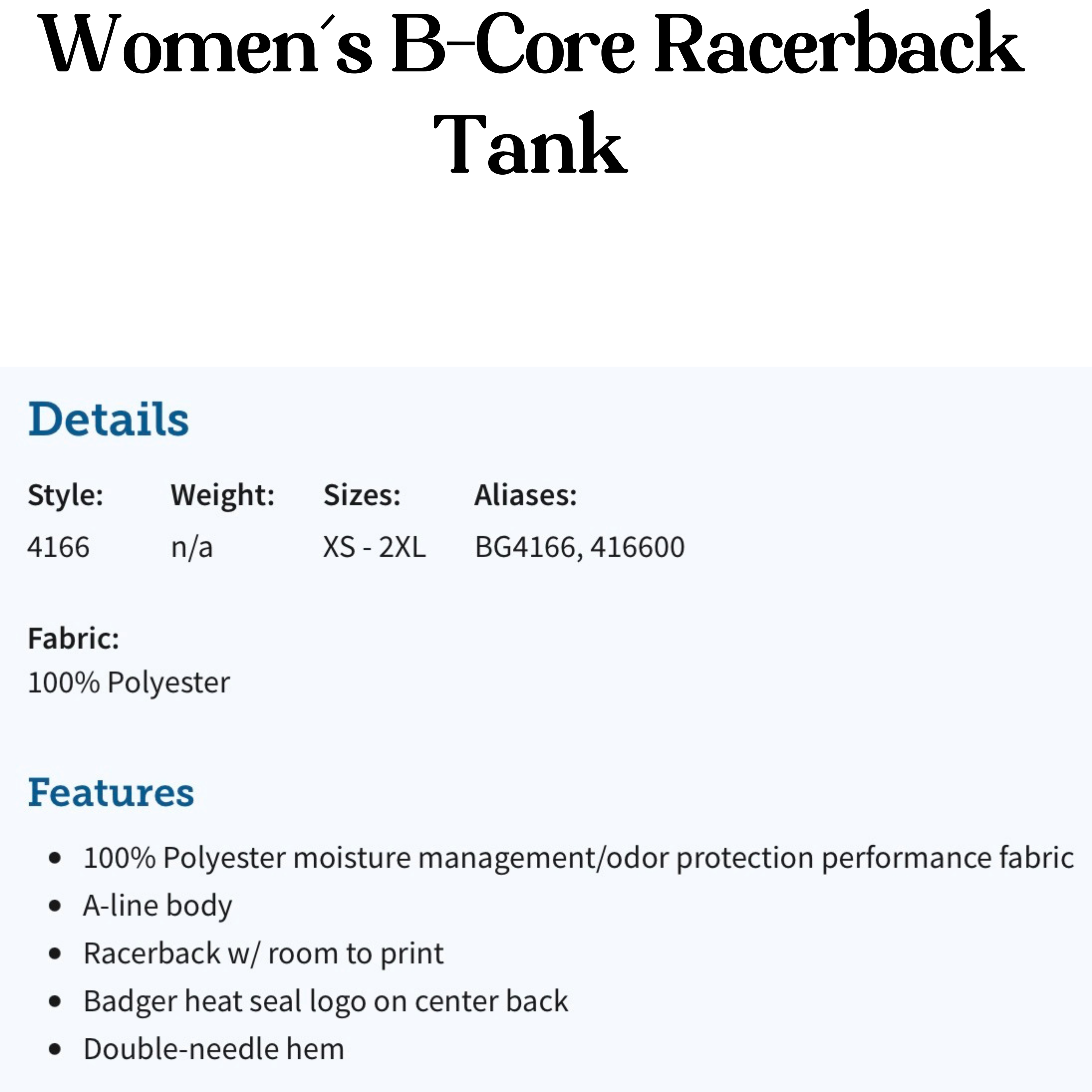 Women’s Racerback