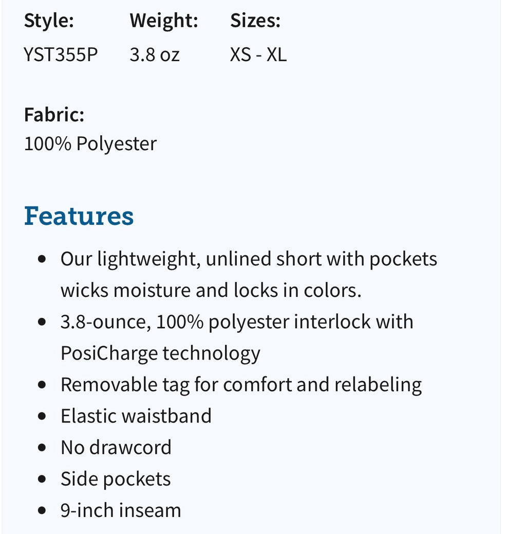 Boys Youth Pocketed Shorts