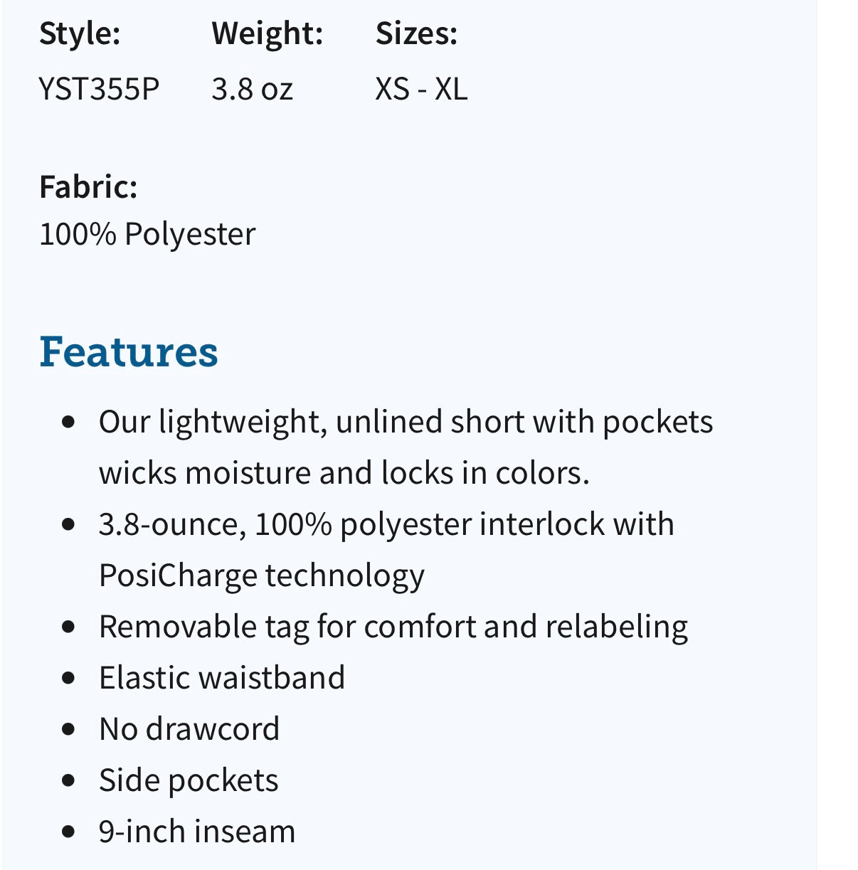 Boys Youth Pocketed Shorts